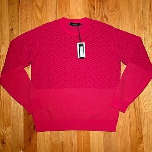 VERSACE Runway Greca Towel Stitch Sweater, Brand New 🔥